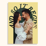 Reserve A Data And So It Begins Arch Photo Citrus Wedding<br><div class="desc">And So It Begins wedding save the date.</div>