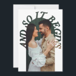 Reserve A Data And So It Begins Retro Arch Photo Wedding Save The<br><div class="desc">And So It Begins wedding save the date.</div>