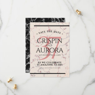 Reserve A Data Aniversário Casado Elegante 37.º Alabastro