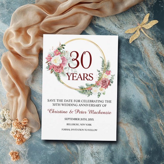 Reserve A Data Aniversário de Casamento 30 Pearl (Criador carregado)