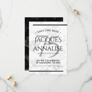 Reserve A Data Aniversário de Casamento de Diamante Elegante 75