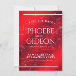 Reserve A Data Aniversário de Casamento do Elegante 42º Jasper