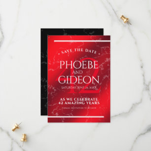 Reserve A Data Aniversário de Casamento do Elegante 42º Jasper