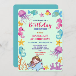 Reserve A Data aniversário de unicórnio do peixe narwhal da serei