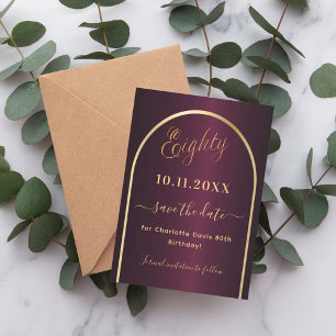 Reserve A Data Aniversário do Burgundy Gold Arch