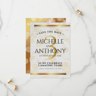 Reserve A Data Aniversário do Casamento de Couro do Elegante