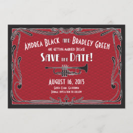 Reserve A Data Anos 20 Rugidores Trompete Casamento Salve a Data