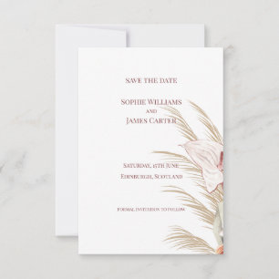 Reserve A Data Anturio de Grama das Pampas Boho Casamento Tropica