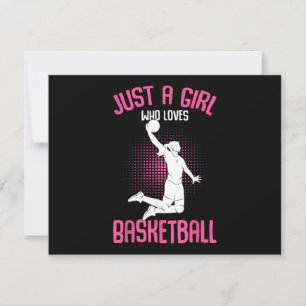 Reserve A Data Apenas uma Garota que Ama Basquetebol Crianças Gar