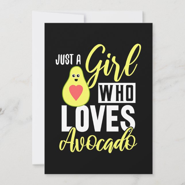 Reserve A Data Apenas Uma Menina Que Ama Avocado (Frente)