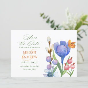 Reserve A Data Aquarela floral