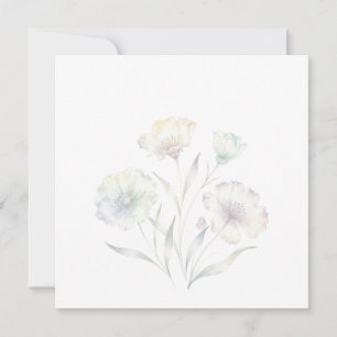 Reserve A Data Aquarela Flores Silvestres Pastéis Macios
