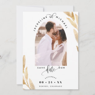 Reserve A Data Arch de Fotografia Elegante e Casamento de Folhas 