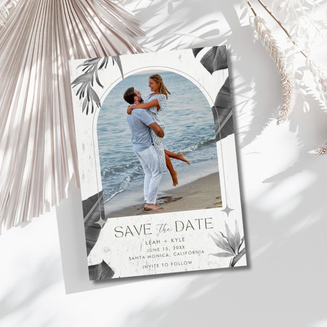 Reserve A Data Arch Photo Destination Beach Wedding (Arch Photo Destination Beach Wedding Save The Date)