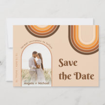 Arco Boho Arco-íris Retro Anos 70 Foto Bege dos An