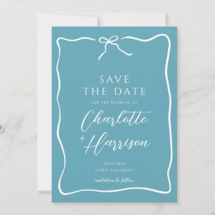 Reserve A Data Arco de Casamento Rascunho Caprichoso Azul