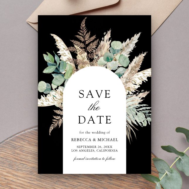Reserve A Data Arco de Eucalipto das Pampas Rústicas Casamento Pr (Criador carregado)