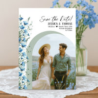 Arco de Fotografia de Casamento em Azul Poento e F