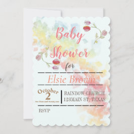 Reserve A Data Arco-Íris e Tulipas gradiente