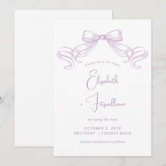 Reserve A Data Arco Romântico esboçado | Lilac Tie The Knot