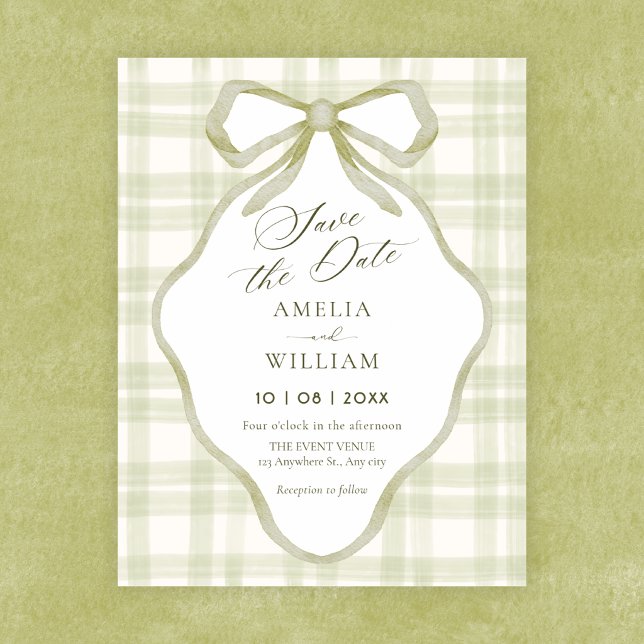 Reserve A Data Arco verde pastel suave casamento (Criador carregado)