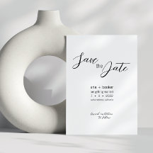 Aria ・ Escrito Moderno Elegante Preto e Branco