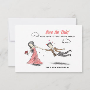 Reserve A Data Arrastando-O Para O Altar Salvar A Data