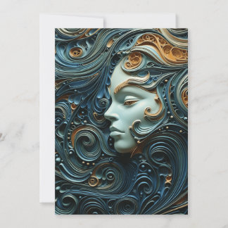 Reserve A Data Arte 3D da Mulher Moonlit