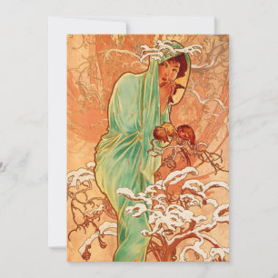 Reserve A Data Arte Alphonse Mucha Art Nouveau Inverno