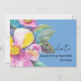 Reserve A Data Arte Por Aquarela Rústica