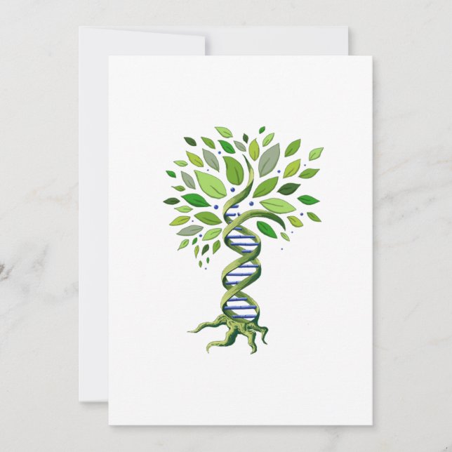 Reserve A Data Árvore da Vida DNA Genética Ambiente Biológico (Frente)