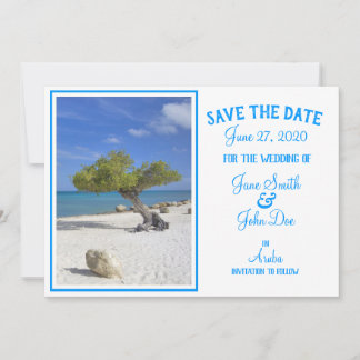 Reserve A Data Árvore de Divi Azul de Casamento de Destino Aruba