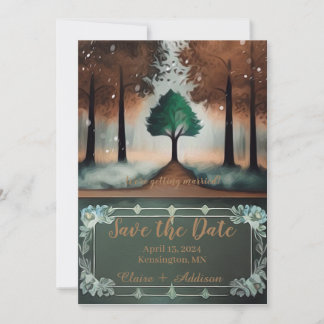 Reserve A Data Árvore Solitária Rústica