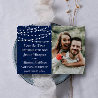 As Luzes De Corda Na Coleção De Casamentos Azuis D