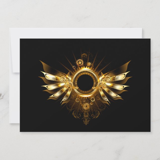 Reserve A Data Asas Steampunk (Frente)