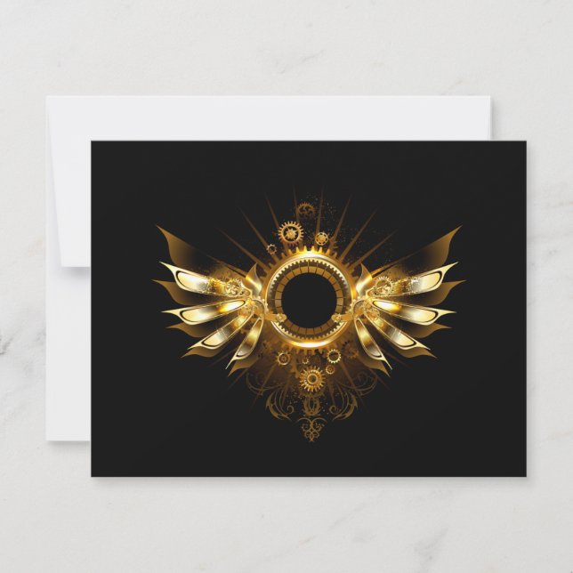 Reserve A Data Asas steampunk (Frente)