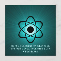 Atômico Salve a data Convide, Teal
