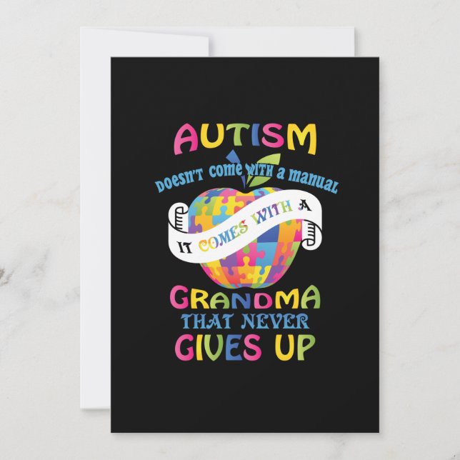 Reserve A Data Autism Comes With A Grandma That Never Gives Up.pn (Frente)
