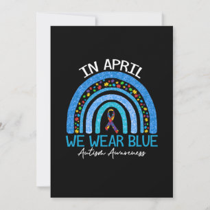 Reserve A Data Autismo Arco-Íris Em Abril Vestimos Autismo Azul
