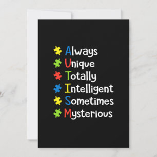 Reserve A Data Autismo Sempre Único Totalmente Inteligente, Às Ve