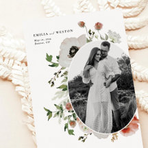 Autumn Bohemian Floral Casamento outono Salvar a D