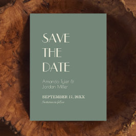 Reserve A Data Autumn Boho Deco | Sage Green Wedding