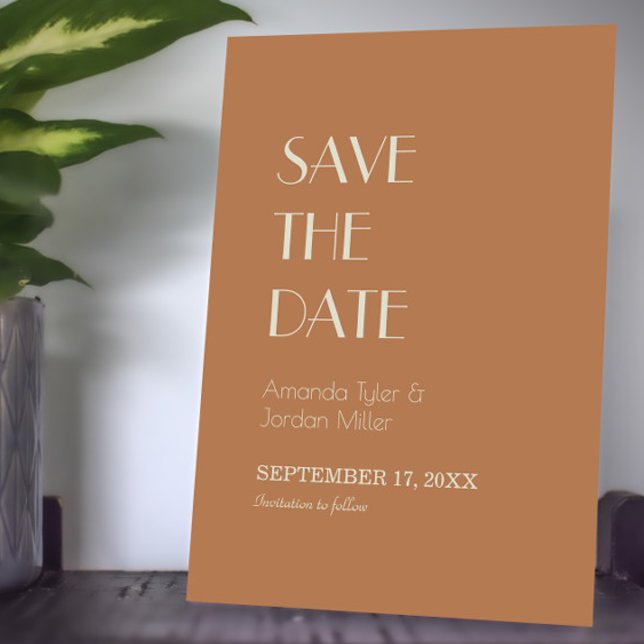 Reserve A Data Autumn Boho Deco | Terracotta Wedding (Criador carregado)