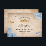 Reserve A Data Azul-bebê claro e Rosa-elegante Dourado<br><div class="desc">Se você está procurando por elegantes, salve as ideias de data para um tema de "baby blue" e "gold party", esse modelo exclusivo do "DIY" pode ser facilmente personalizado para se adequar ao seu grande dia. A arte floral botânica de Raphaela Wilson destaca rosas azuis leves, acentuados em ouro metálico...</div>