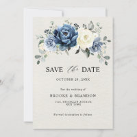 Azul Poento Champagne Marfim Floral Casamento Salv