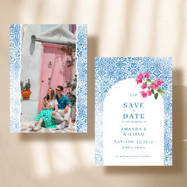 Reserve A Data azulejo mediterrânico Photo Wedding