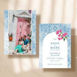 Reserve A Data azulejo mediterrânico Photo Wedding