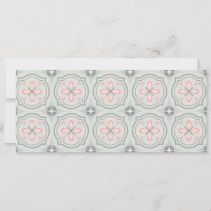 Reserve A Data Azulejos Florais Verde Pastel