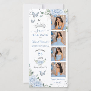 Reserve A Data Baby Blue Floral Prata Photo Booth Quinceanera