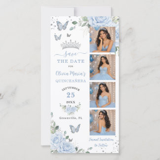 Reserve A Data Baby Blue Floral Prata Photo Booth Quinceanera
